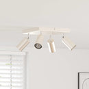 Loftsspot med spotlights Nikkel 26 x 26 x 16 cm Metal