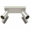 Loftsspot med spotlights Nikkel 26 x 26 x 16 cm Metal