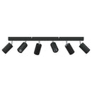 Loftsspot med spotlights Sort 73 x 6 x 16 cm Metal
