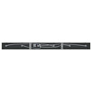 Loftsspot med spotlights Sort 73 x 6 x 16 cm Metal