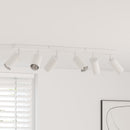 Loftsspot med spotlights Hvid 73 x 6 x 16 cm Metal