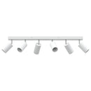 Loftsspot med spotlights Hvid 73 x 6 x 16 cm Metal