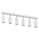 Loftsspot med spotlights Hvid 73 x 6 x 16 cm Metal