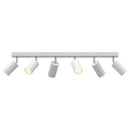 Loftsspot med spotlights Hvid 73 x 6 x 16 cm Metal