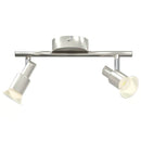 Loftsspot med spotlights Nikkel 25,5 x 8 x 11 cm Stål
