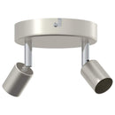 Loftsspot med spotlights Nikkel 12 x 8 cm Stål