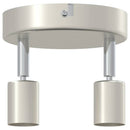 Loftsspot med spotlights Nikkel 12 x 8 cm Stål