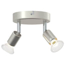 Loftsspot med spotlights Nikkel 12 x 8 cm Stål