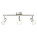 Loftsspot med spotlights Nikkel 39 x 10,5 x 10,5 cm Stål