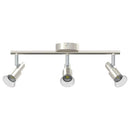 Loftsspot med spotlights Nikkel 39 x 10,5 x 10,5 cm Stål