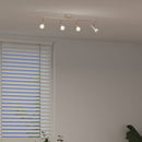 Loftsspot med spotlights Nikkel 70 x 9 x 12,5 cm Stål