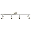 Loftsspot med spotlights Nikkel 70 x 9 x 12,5 cm Stål