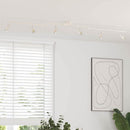 Loftsspot med spotlights Nikkel 176,5 x 9,5 x 14 cm Stål