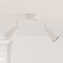Loftsspot med spotlights Hvid 25.5 x 8 x 16 cm Metal