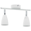 Loftsspot med spotlights Hvid 25.5 x 8 x 16 cm Metal