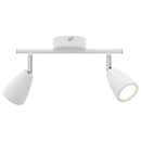 Loftsspot med spotlights Hvid 25.5 x 8 x 16 cm Metal