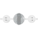 Loftsspot med spotlights Hvid 25.5 x 8 x 16 cm Metal