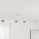 Loftsspot med spotlights Hvid 70 x 12,5 x 10,5 cm Metal
