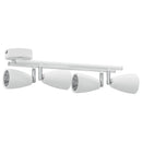 Loftsspot med spotlights Hvid 70 x 12,5 x 10,5 cm Metal
