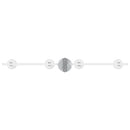 Loftsspot med spotlights Hvid 70 x 12,5 x 10,5 cm Metal