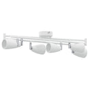 Loftsspot med spotlights Hvid 176,5 x 12,5 x 13,5 cm Metal