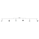 Loftsspot med spotlights Hvid 176,5 x 12,5 x 13,5 cm Metal