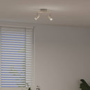Loftsspot med spotlights Nikkel 27 x 10 x 12 cm Metal