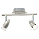 Loftsspot med spotlights Nikkel 27 x 10 x 12 cm Metal