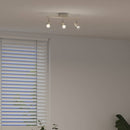 Loftsspot med spotlights Nikkel 36,5 x 10 x 12,5 cm Metal