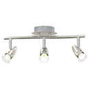Loftsspot med spotlights Nikkel 36,5 x 10 x 12,5 cm Metal
