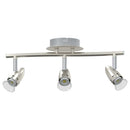 Loftsspot med spotlights Nikkel 36,5 x 10 x 12,5 cm Metal
