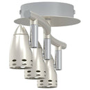 Loftsspot med spotlights Nikkel 36,5 x 10 x 12,5 cm Metal