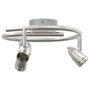 Loftsspot med spotlights Nikkel 24 x 22 x 12,5 cm Metal