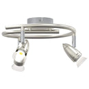 Loftsspot med spotlights Nikkel 24 x 22 x 12,5 cm Metal