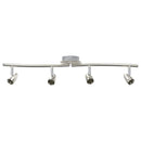 Loftsspot med spotlights Nikkel 61 x 10 x 12,5 cm Metal
