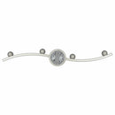 Loftsspot med spotlights Nikkel 61 x 10 x 12,5 cm Metal