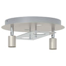 Loftsspot med spotlights Nikkel 29 x 29 x 11 cm Stål og Glas