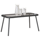 Sofabord Sort 90 x 45 x 43 cm polyrattan