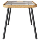 Sofabord Brun og sort 90 x 45 x 43 cm polyrattan