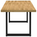 spisebord NOAIN U-formede ben 180x90x75 cm massivt træ fyrretræ