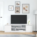 tv-bord 188,5x41x50 cm konstrueret træ hvid