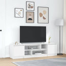 tv-bord 188,5x41x50 cm konstrueret træ hvid