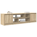 tv-bord 188,5x41x50 cm konstrueret træ sonoma-eg