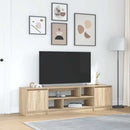 tv-bord 188,5x41x50 cm konstrueret træ sonoma-eg