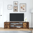 tv-bord 188,5x41x50 cm konstrueret træ røget egetræsfarve