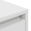 tv-bord med LED-lys 160,5x41x50 cm hvid