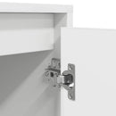 tv-bord med LED-lys 160,5x41x50 cm hvid