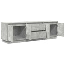 tv-bord med LED-lys 160,5x41x50 cm betongrå