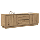 tv-bord med LED-lys 160,5x41x50 cm kunsteg