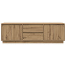 tv-bord med LED-lys 160,5x41x50 cm kunsteg